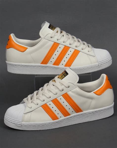 adidas orange superstar sneakers